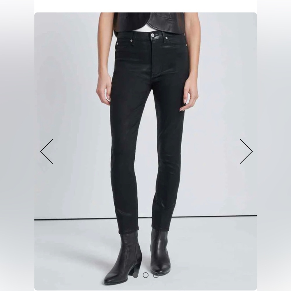 7 for All Mankind Coated Ankle Jeans